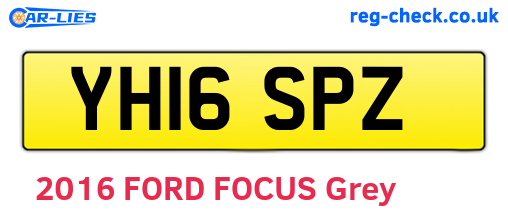 YH16SPZ are the vehicle registration plates.