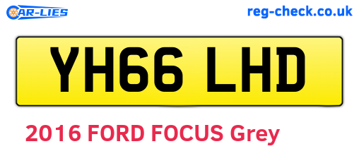 YH66LHD are the vehicle registration plates.