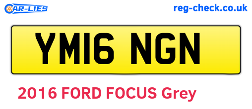 YM16NGN are the vehicle registration plates.
