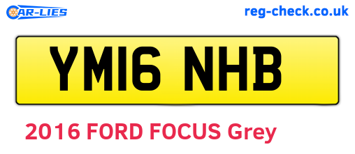 YM16NHB are the vehicle registration plates.