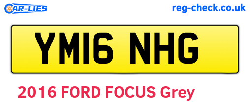 YM16NHG are the vehicle registration plates.