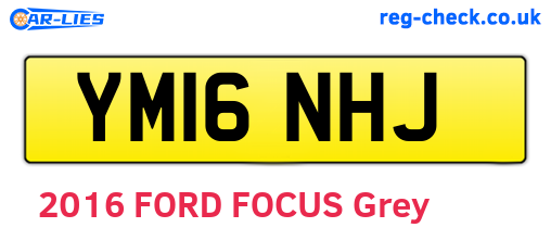YM16NHJ are the vehicle registration plates.