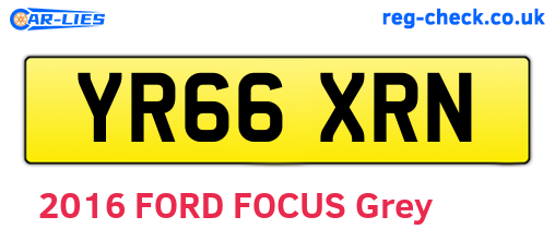 YR66XRN are the vehicle registration plates.