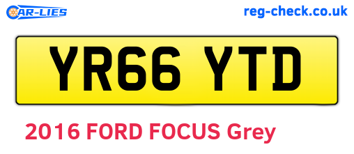 YR66YTD are the vehicle registration plates.