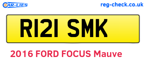R121SMK are the vehicle registration plates.