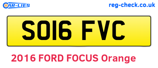 SO16FVC are the vehicle registration plates.