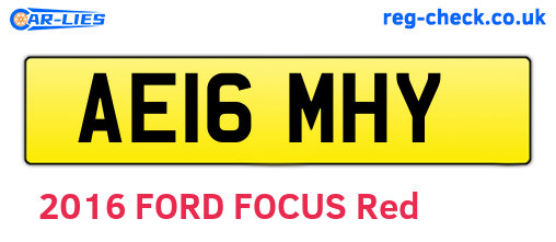 AE16MHY are the vehicle registration plates.