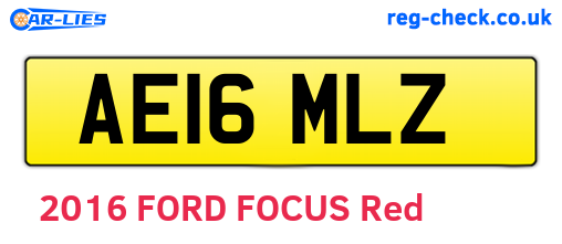 AE16MLZ are the vehicle registration plates.
