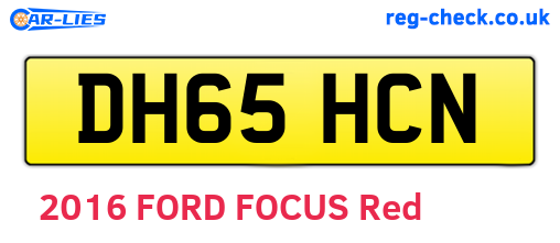 DH65HCN are the vehicle registration plates.