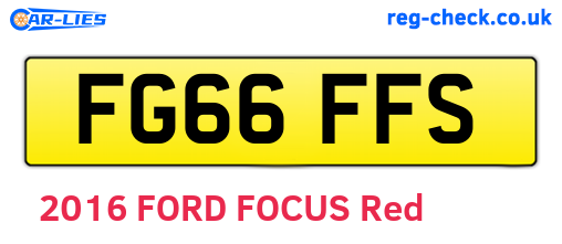 FG66FFS are the vehicle registration plates.