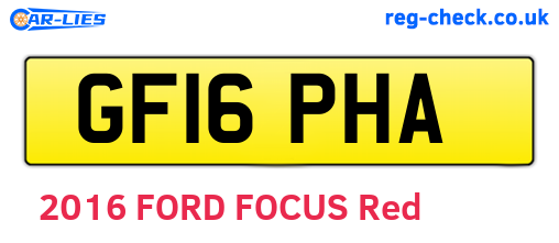 GF16PHA are the vehicle registration plates.
