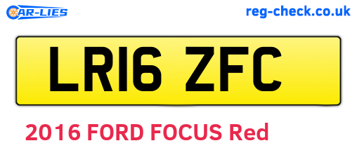 LR16ZFC are the vehicle registration plates.