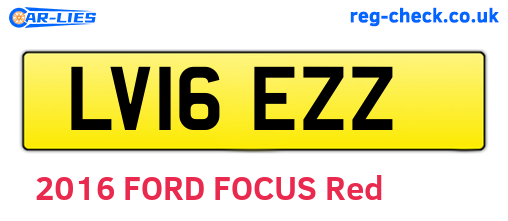 LV16EZZ are the vehicle registration plates.