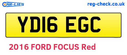 YD16EGC are the vehicle registration plates.