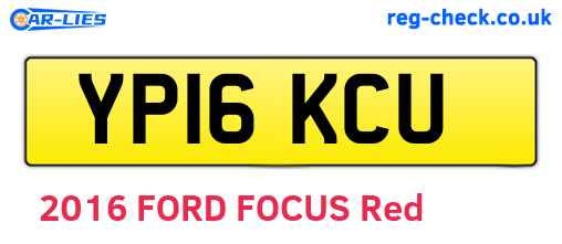 YP16KCU are the vehicle registration plates.