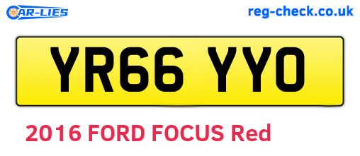 YR66YYO are the vehicle registration plates.