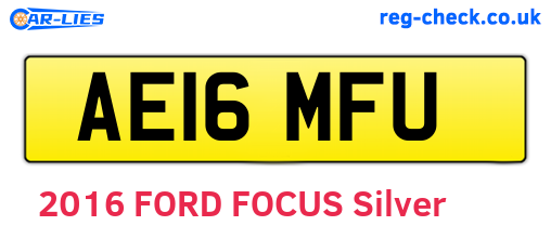 AE16MFU are the vehicle registration plates.