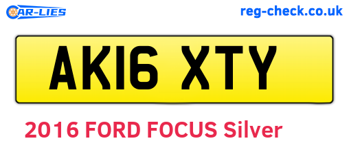 AK16XTY are the vehicle registration plates.