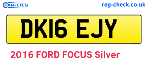DK16EJY are the vehicle registration plates.