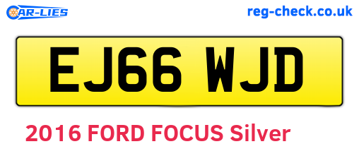EJ66WJD are the vehicle registration plates.