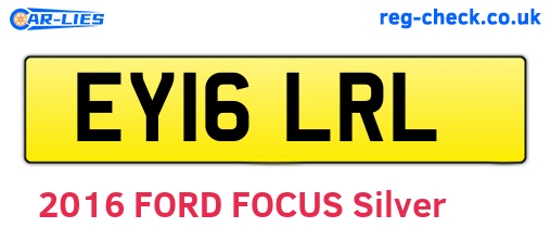 EY16LRL are the vehicle registration plates.