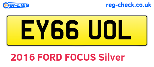 EY66UOL are the vehicle registration plates.