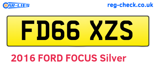 FD66XZS are the vehicle registration plates.