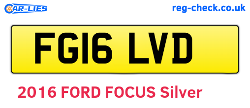 FG16LVD are the vehicle registration plates.