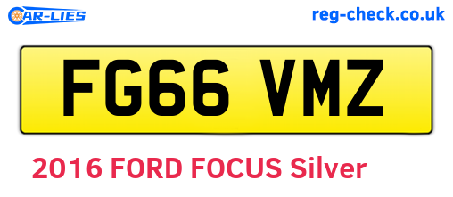 FG66VMZ are the vehicle registration plates.