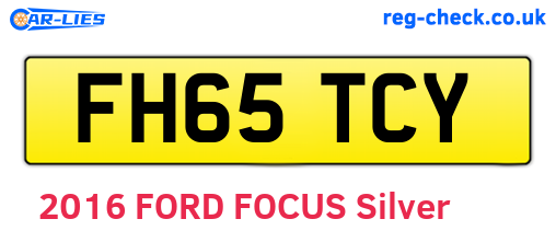 FH65TCY are the vehicle registration plates.