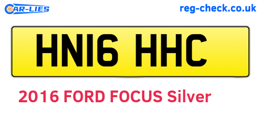 HN16HHC are the vehicle registration plates.