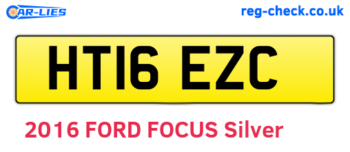 HT16EZC are the vehicle registration plates.