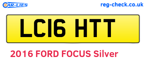 LC16HTT are the vehicle registration plates.