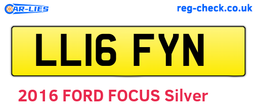 LL16FYN are the vehicle registration plates.