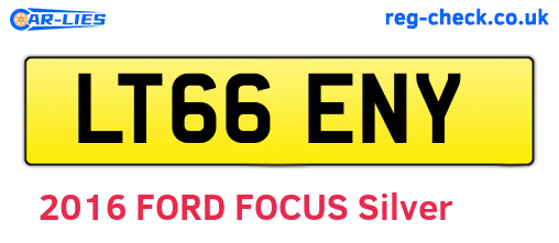LT66ENY are the vehicle registration plates.