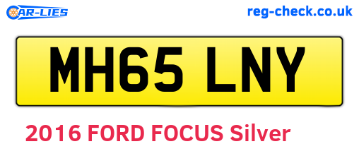 MH65LNY are the vehicle registration plates.
