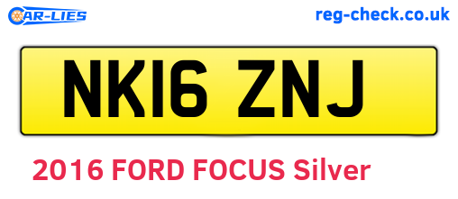 NK16ZNJ are the vehicle registration plates.