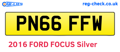 PN66FFW are the vehicle registration plates.