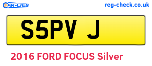 S5PVJ are the vehicle registration plates.