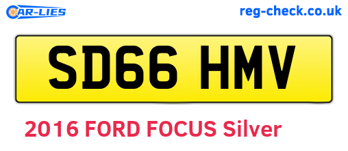 SD66HMV are the vehicle registration plates.