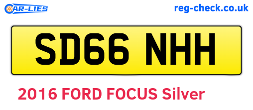 SD66NHH are the vehicle registration plates.
