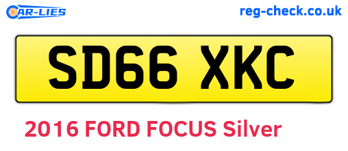 SD66XKC are the vehicle registration plates.