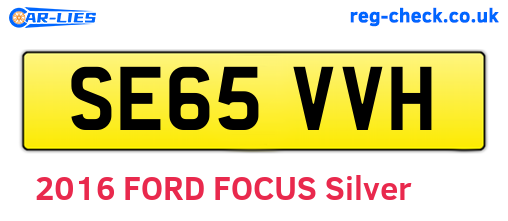 SE65VVH are the vehicle registration plates.