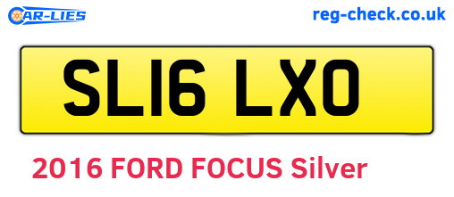 SL16LXO are the vehicle registration plates.