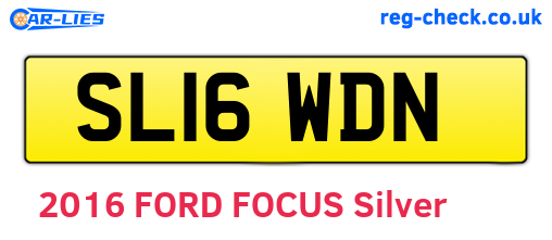 SL16WDN are the vehicle registration plates.