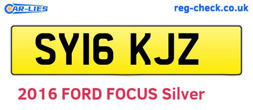 SY16KJZ are the vehicle registration plates.