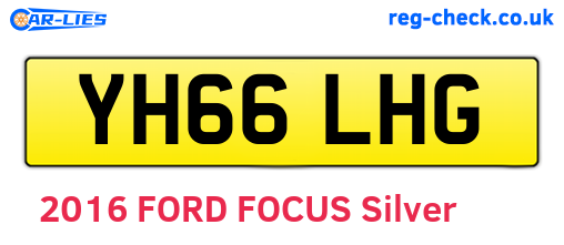 YH66LHG are the vehicle registration plates.