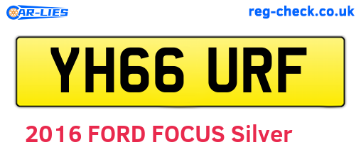 YH66URF are the vehicle registration plates.