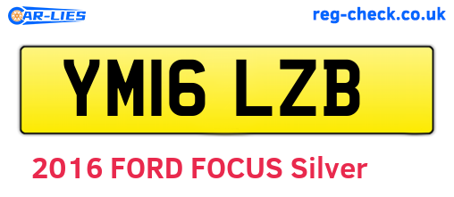 YM16LZB are the vehicle registration plates.