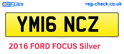 YM16NCZ are the vehicle registration plates.